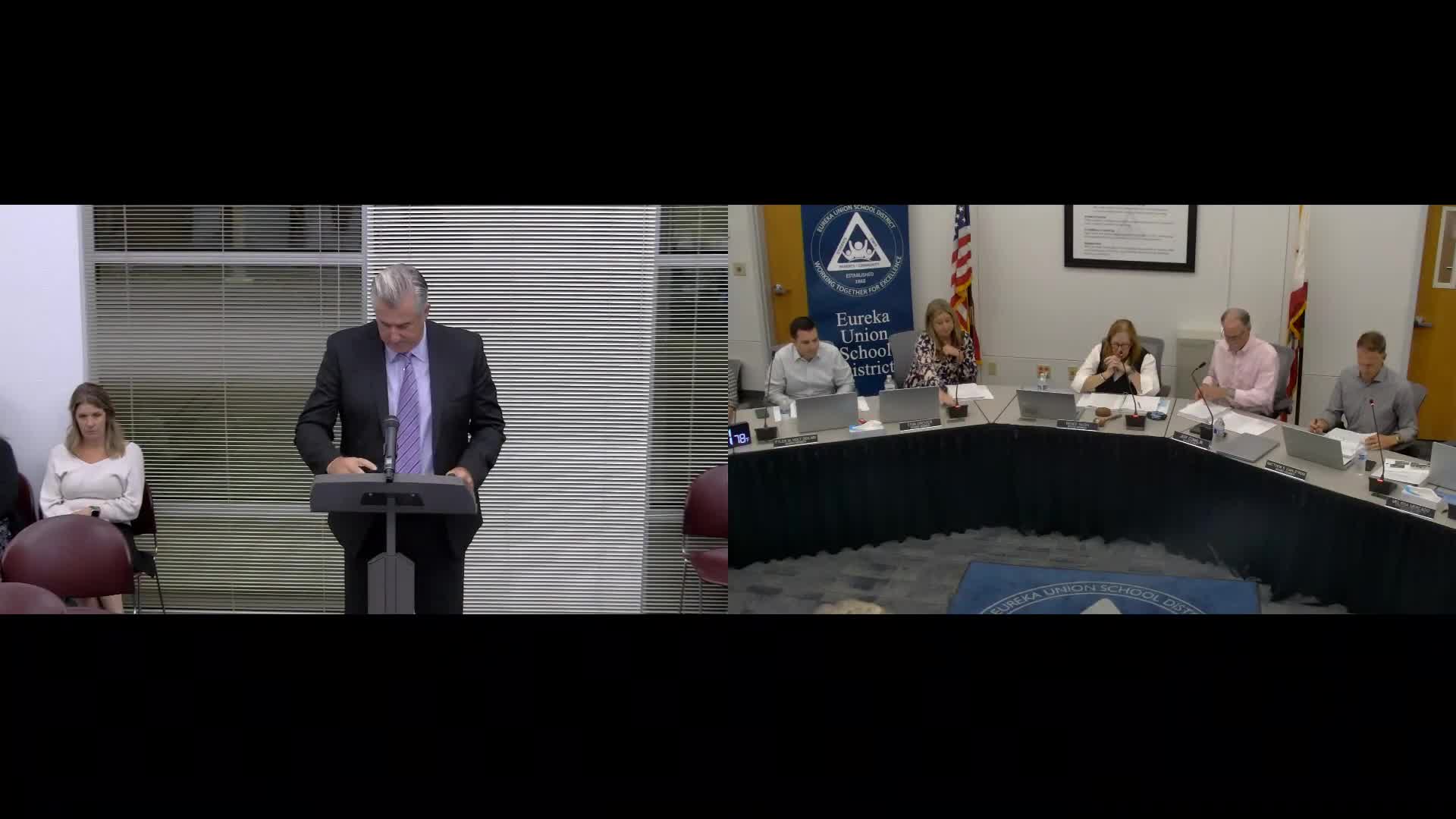 District reports enrollment increase and files unaudited actuals; trustees approve financial statements