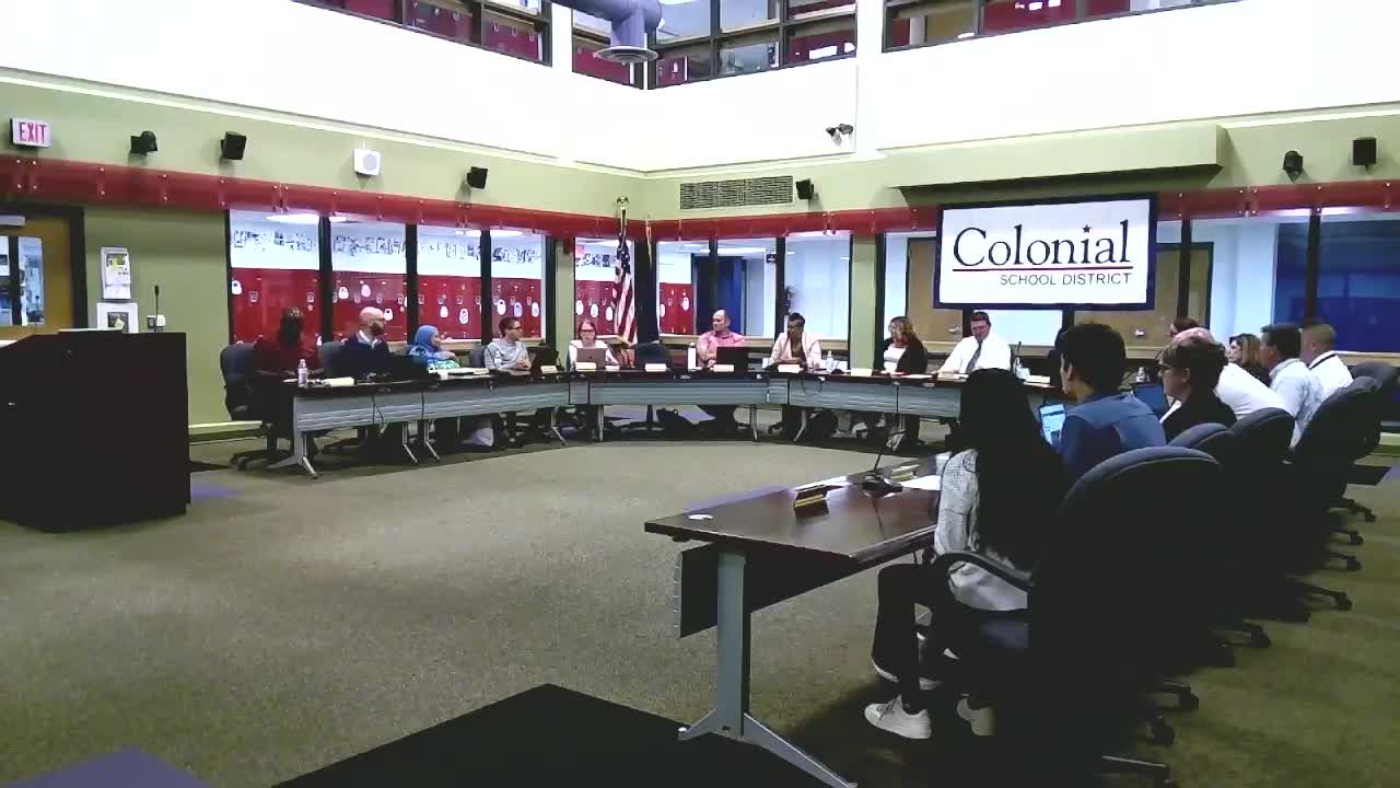 Colonial SD outlines anti‑bias training, tracking of serious student offenses and classroom follow‑up