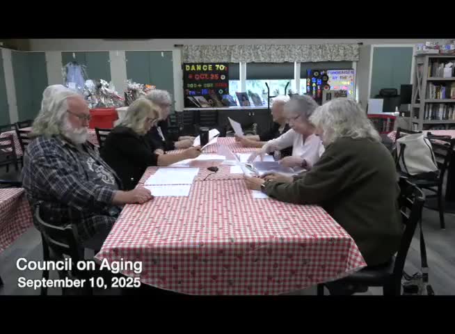 Hubbardston senior volunteers finalize plans for yard sale, field day and October dance