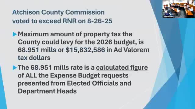 Atchison County Commission Reduces Property Tax Mill Levy by Nearly 10 Mills