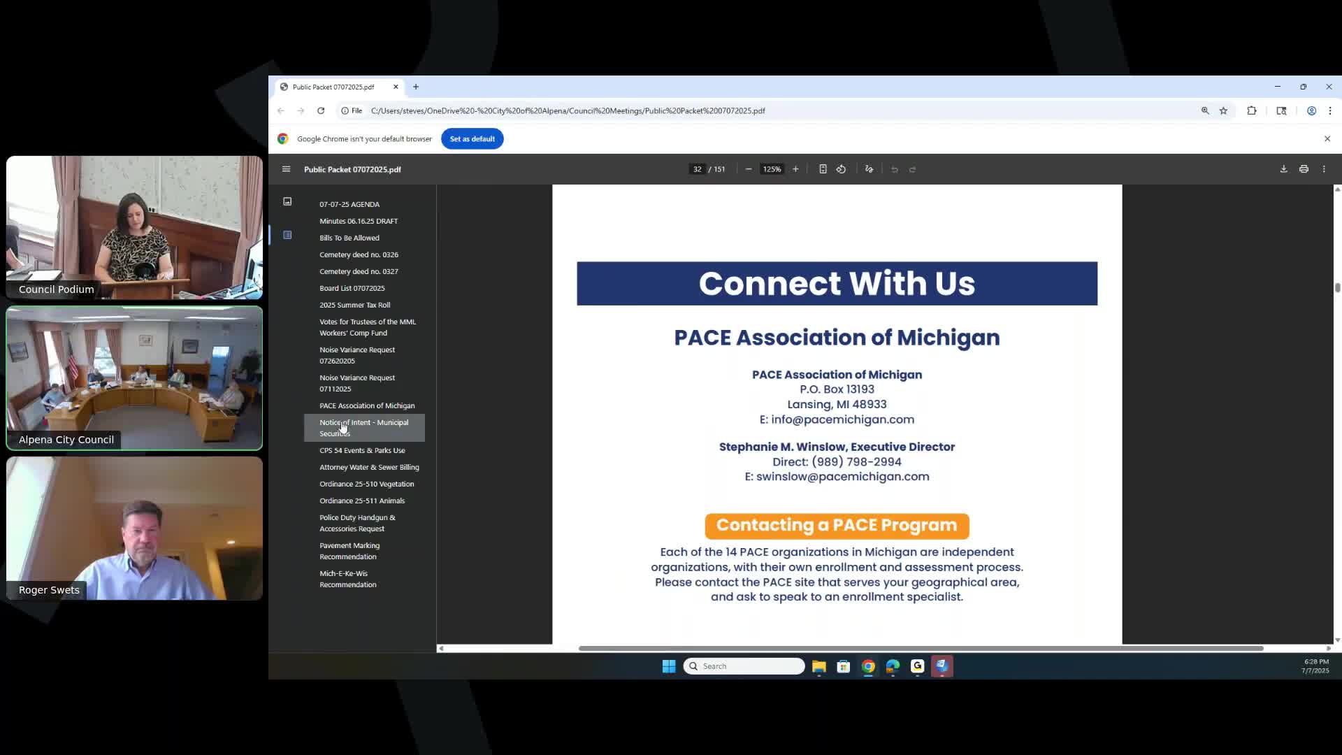 Council approves resolution to publish notice of intent to issue municipal securities for Clearwells project and fire truck