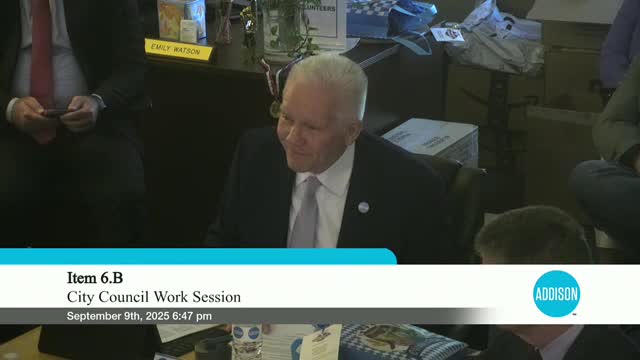 Addison council hears draft 2025 master transportation plan calling for context‑sensitive street design, cross‑sections, safety toolbox and speed‑limit studies