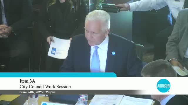 Addison Council directs staff to include accelerated police and fire step-plan options in FY‑26 budget materials