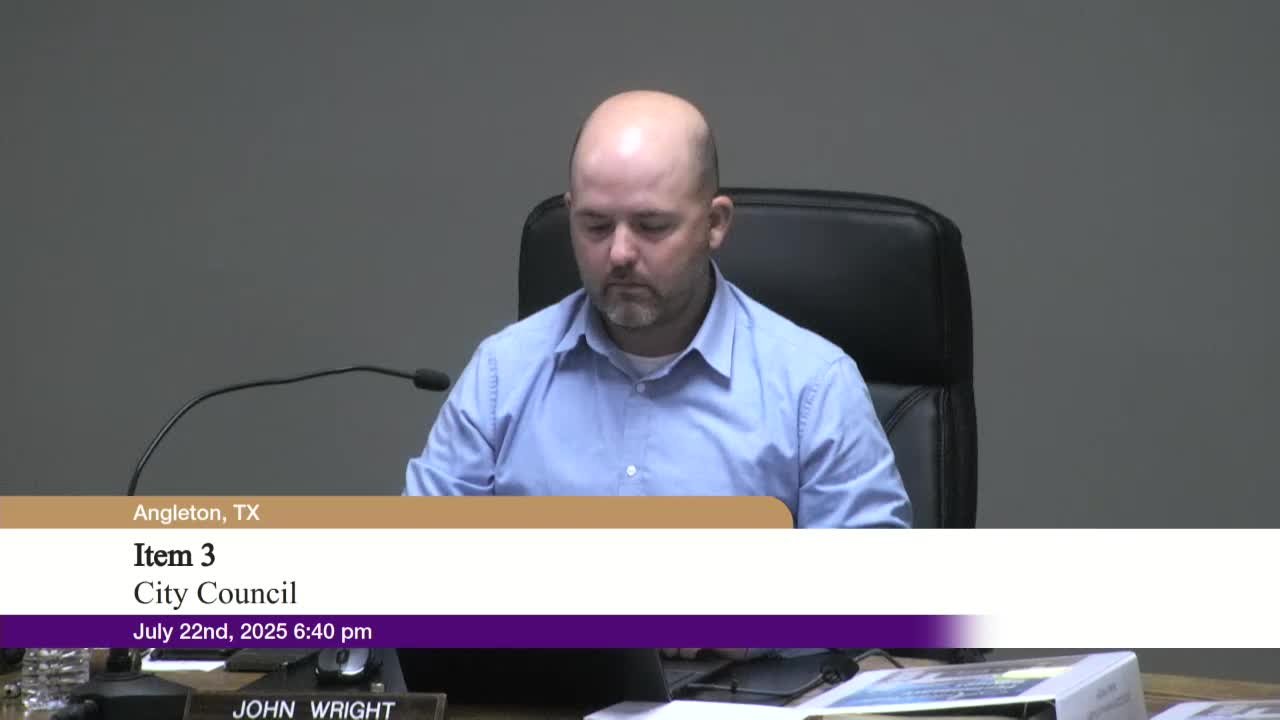 Angleton council grants 6‑month extension for Mulberry Field subdivision after developer adds commercial frontage