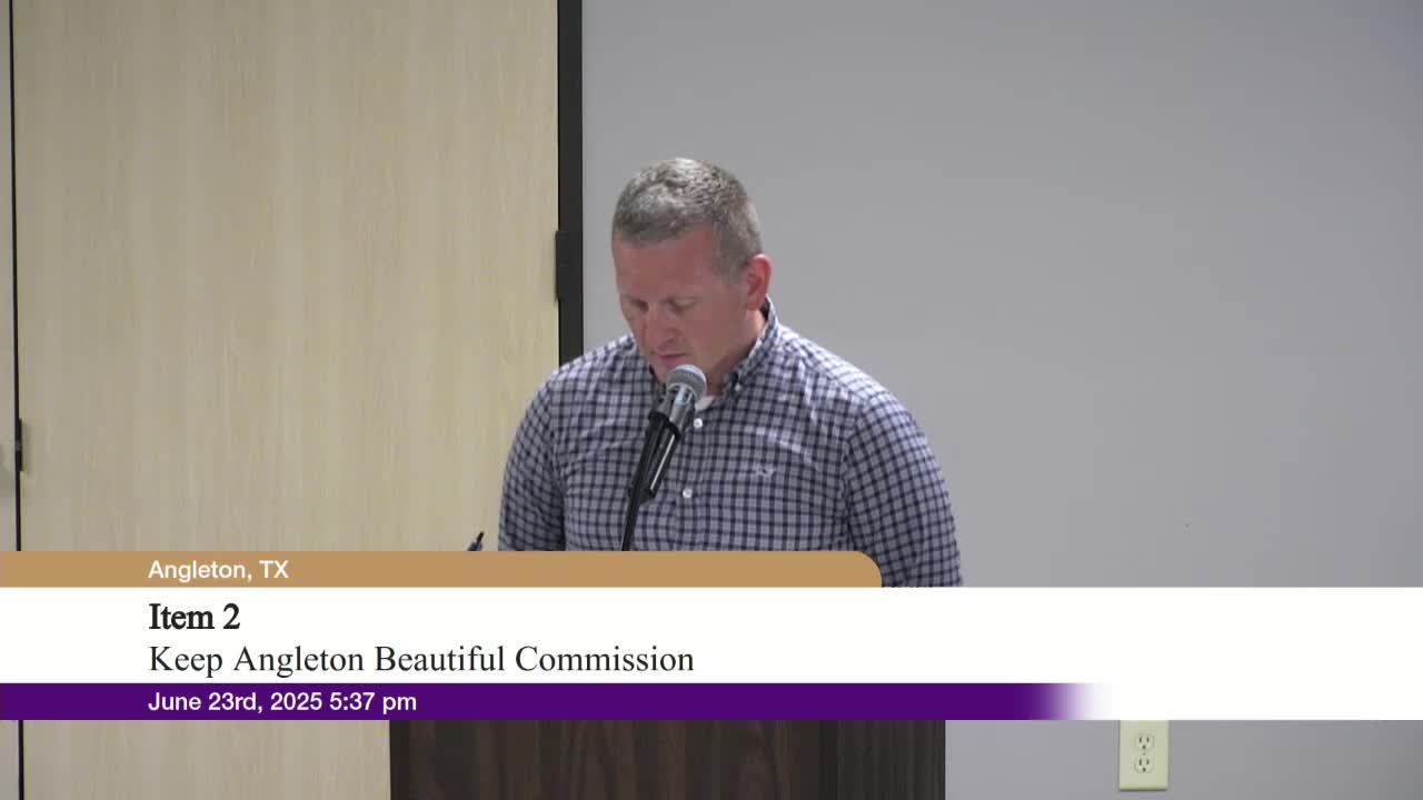 Keep Angleton Beautiful board approves FY2025–26 budget, keeps reserves intact