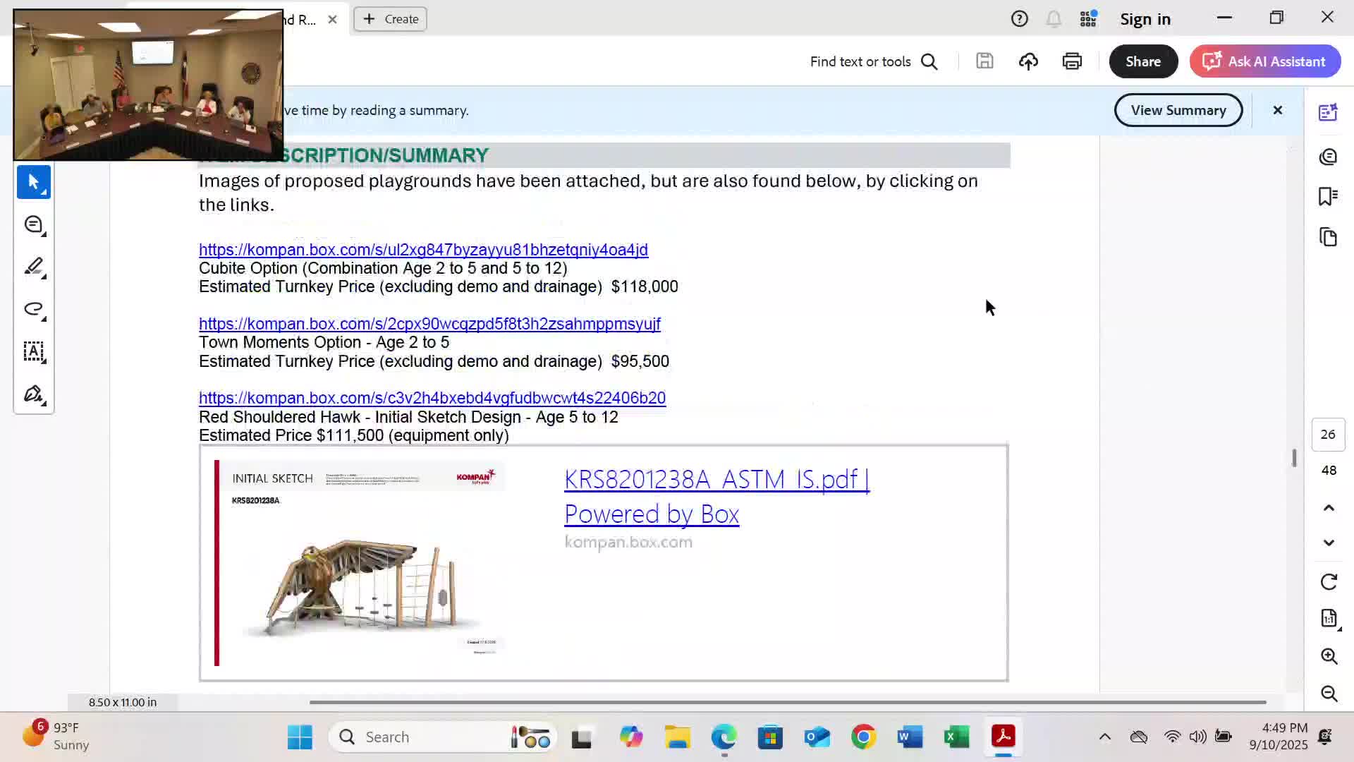 Board moves to develop RFP for Martha Mees Avenue playground after reviewing proposals