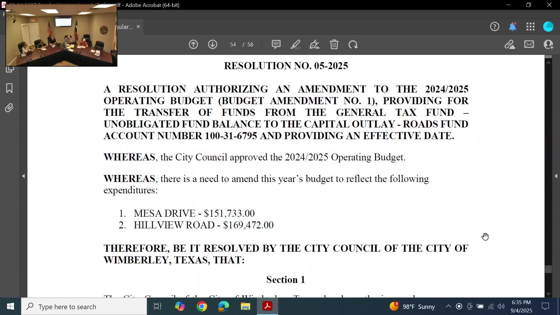 Council authorizes Aqua Texas to provide sewer service to property on Ranch Road 12