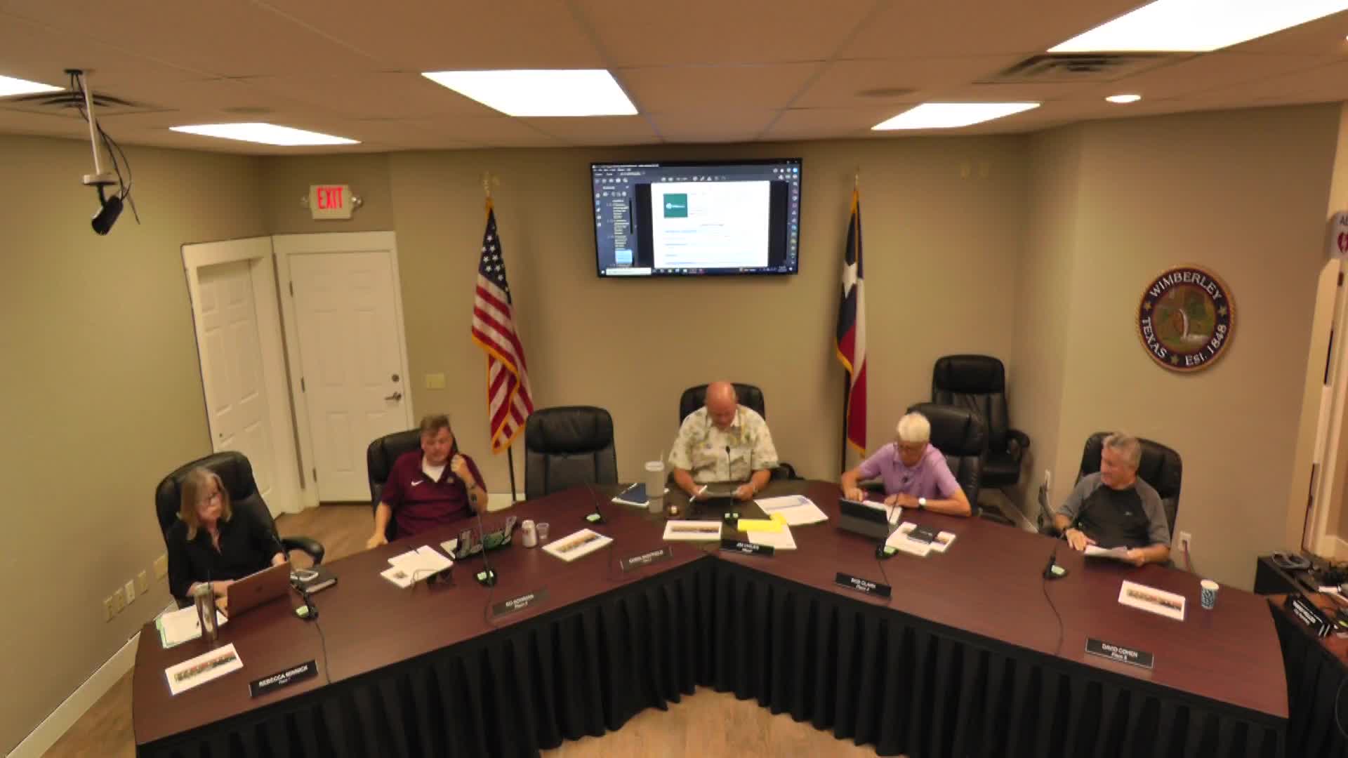 Council approves $12,500 hotel‑occupancy‑tax contribution for Wimberley Cafe mural after debate