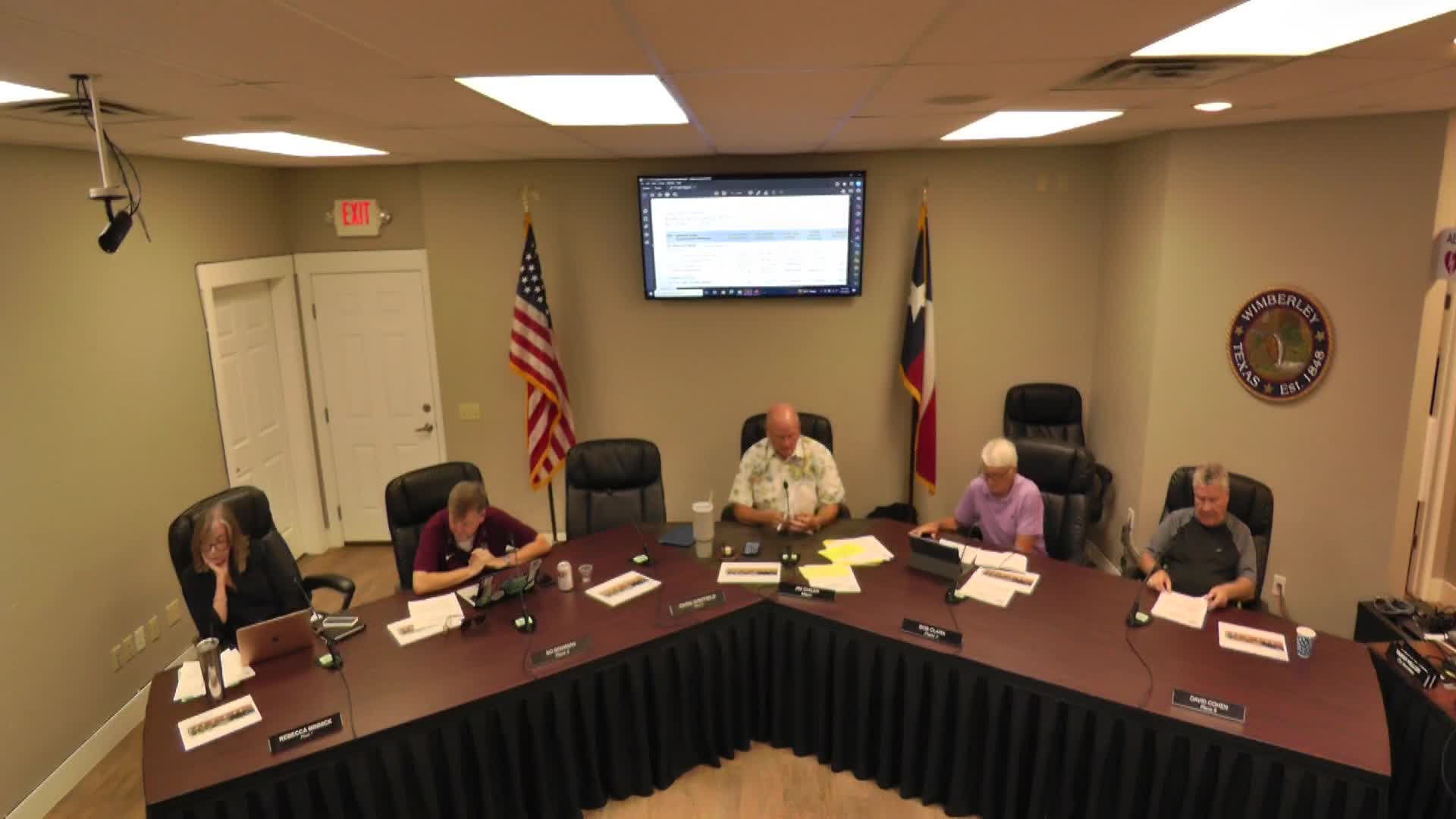 Wimberley officials review preliminary resilient communities comprehensive plan and one‑water study