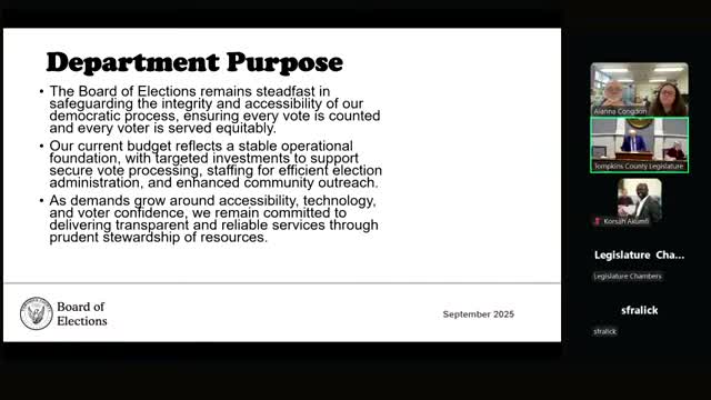 Board of Elections budget shows higher 'other' and postage lines; commissioners promise itemized follow‑up