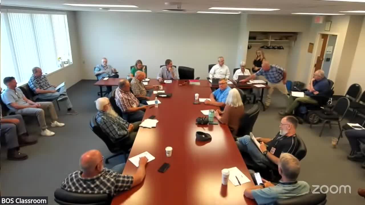 County public works reviews salt‑reduction and brine program; presenter cites lower per‑mile salt use and new equipment