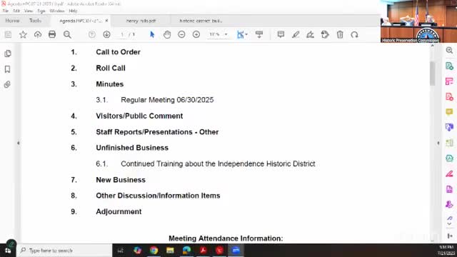 Commissioner presentation maps housing-era mix in historic district; walking tours set for Aug. 14 and Aug. 28