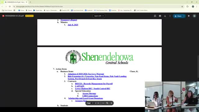 Board approves bids, contracts, special‑education placements and staffing actions