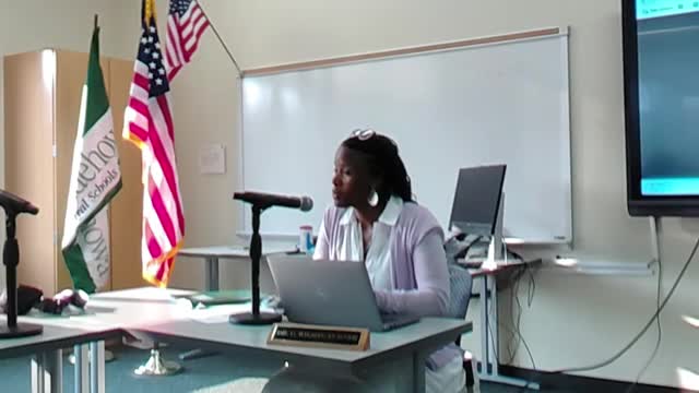 Superintendent: district received Title 1, 2 and 4 allocations; Title 3 pending