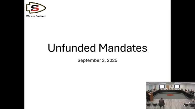 Sachem officials say $34.2 million in state mandates goes unfunded, leaves district covering costs