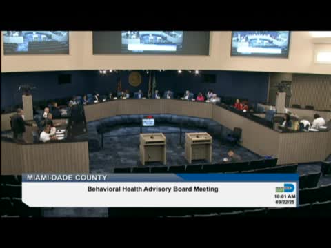 Miami Dade Behavioral Health Advisory Board establishes subcommittees for prevention and homelessness