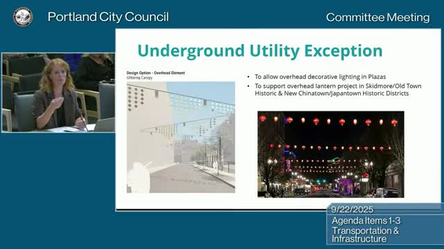 Portland Council Approves Decorative Lighting for Plazas Supporting Small Businesses