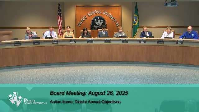 Pasco board approves superintendent annual objectives emphasizing "significant improvement" beyond standard error