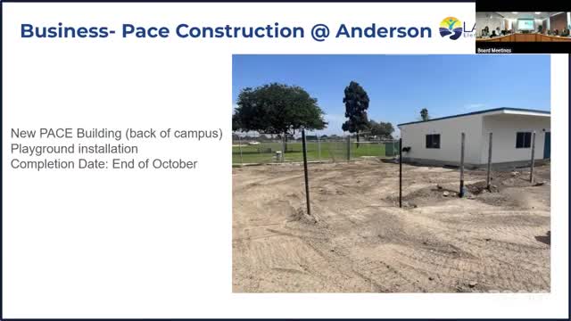 Anderson campus construction moves forward; district sites earn PBIS honors