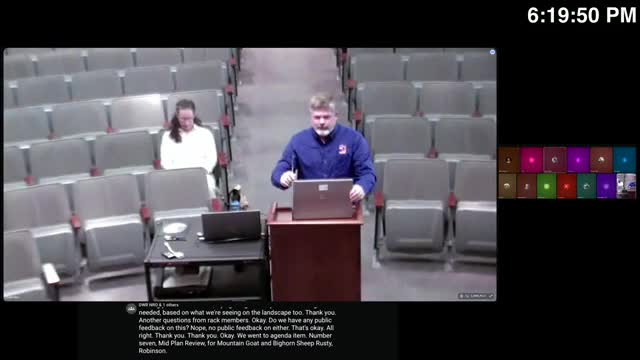 RAC approves mid‑plan review for mountain goat and bighorn sheep; agricultural stakeholders voice support