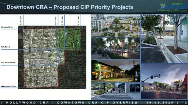 CRA reviews downtown and beach capital programs; citywide signage vendor buyout prompts legal review