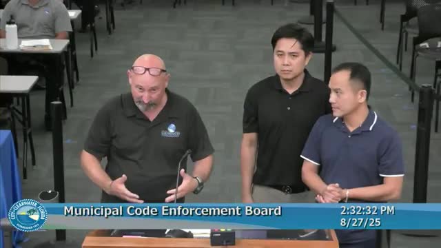 Code board orders multiple property‑maintenance abatements and business‑receipt actions; most owners given five days to comply