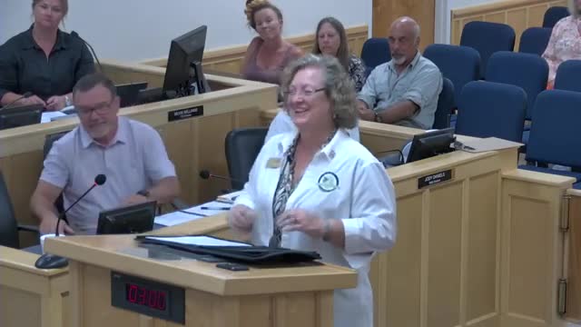 Commission waives Honeyville Center rental fee for GFWC domestic‑violence fundraiser