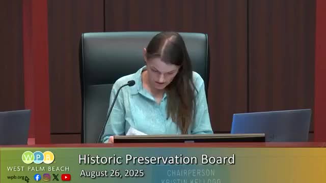 Historic Preservation Board approves two consent items for 610620 Douglas Ave and 822 Flamingo Drive