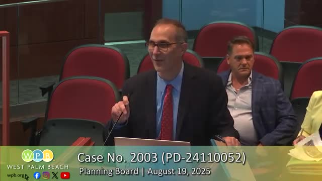 Planning board sends 5400 North Flagler rezoning to commission amid staff concerns over active street frontage and height