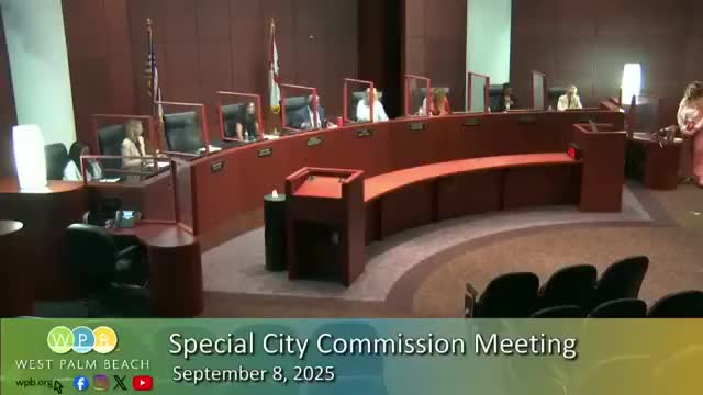 West Palm Beach adopts tentative FY2026 budget and keeps millage rate flat at 8.1308 mills