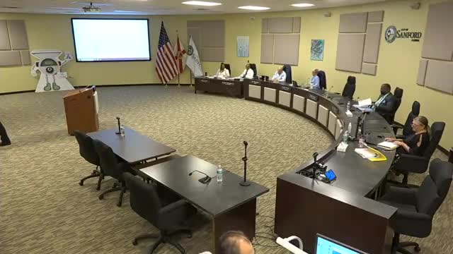 Sanford city attorney says name/address request for public commenters is legally sound; should remain a request, not a requirement