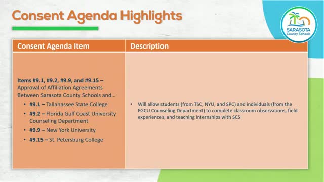 Superintendent spotlights internships, tutoring data-sharing and athlete EKG screenings in consent agenda