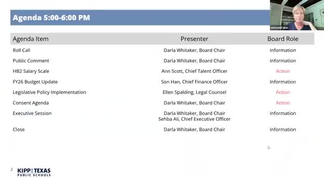 KIPP Texas board ratifies teacher pay adjustments under HB 2 and approves FY26 budget including $3M TRA offset