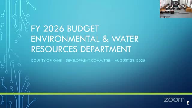 County development staff outline 2026 budget changes; propose modest fee increases and reallocation of salary to riverboat fund