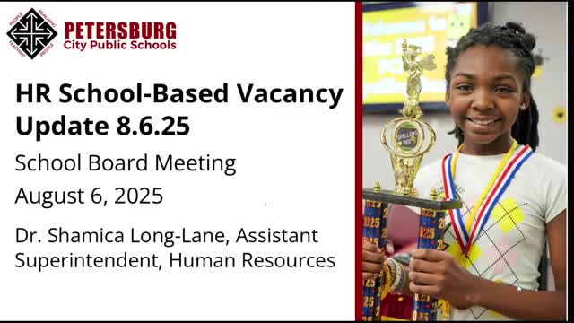 Petersburg schools report about 78% of classrooms filled; university-instructor plan for two special-ed slots paused