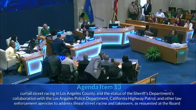 County reports progress on street-racing crackdown; officials highlight hotspots and infrastructure fixes