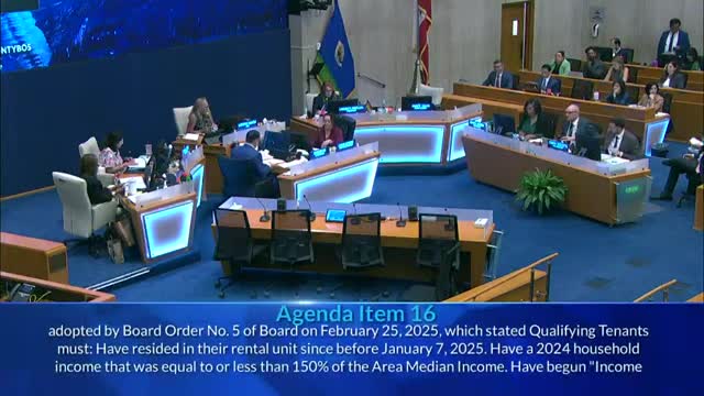 Supervisor Horvath’s emergency rent‑relief proposal on wildfires and ICE raids continued for two weeks