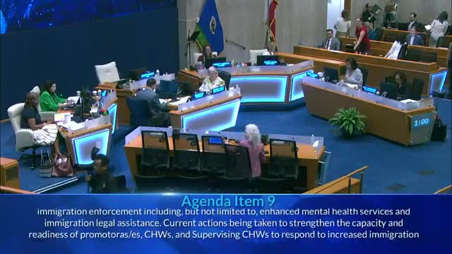 Board directs report to strengthen promotoras, community health workers amid heightened immigration enforcement