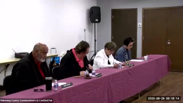 Commissioners approve purchase of above‑ground FireGuard tank for county developmental‑disabilities fueling