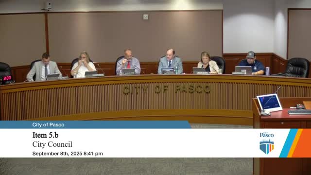 Pasco staff outlines utility-tax options as council debates increases to close budget gap