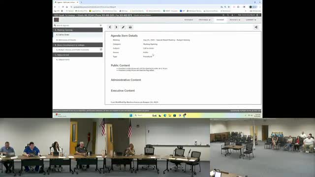 School board closes budget hearing after no public comments