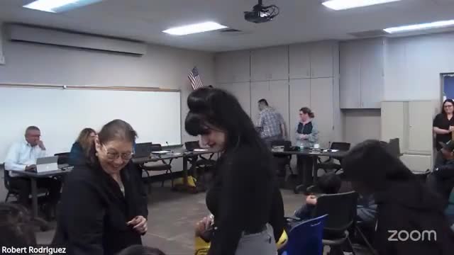 District reports Measure R bond proceeds and construction updates; district office entrance reframed after structural finding