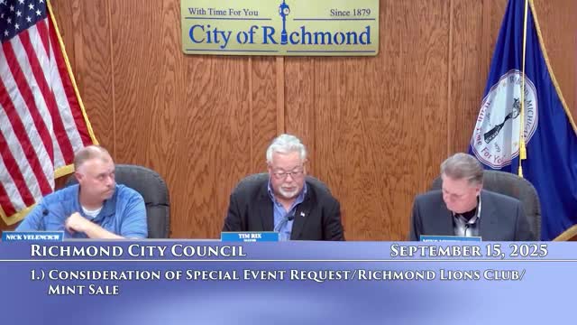 Council approves two community fundraisers: Lions Club mint sale and Knights of Columbus Tootsie Roll sale