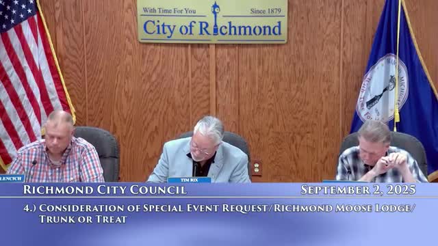 Richmond council approves Moose Lodge Trunk-or-Treat after organizers pledge limited footprint