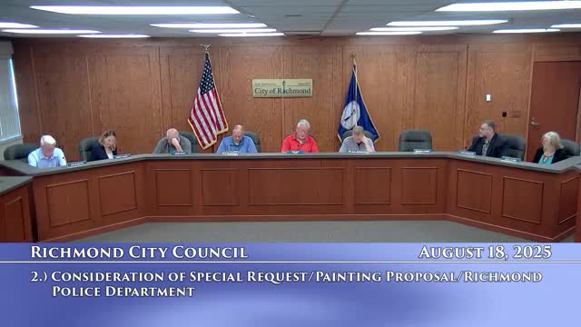 Council authorizes $5,660 painting quote and vinyl logos for police hallway