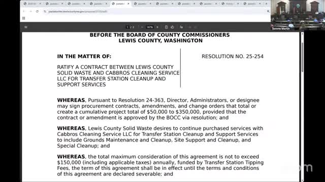 Lewis County approves solid-waste contracts and Ecology litter-cleanup grants