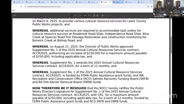 Commissioners authorize county road construction project and project number assignment