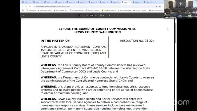 Lewis County approves $6.57 million Commerce grant for homeless services after heated debate; commissioners set workshop to review budgets