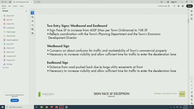 Canyon Falls Proposes Signage Size Increase to 108 Square Feet on FM 1171