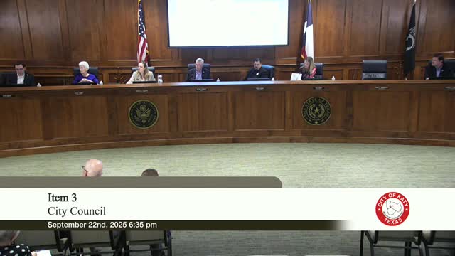 Katy City Council Approves Fiscal Year 2025 2026 Budget and Tax Rates
